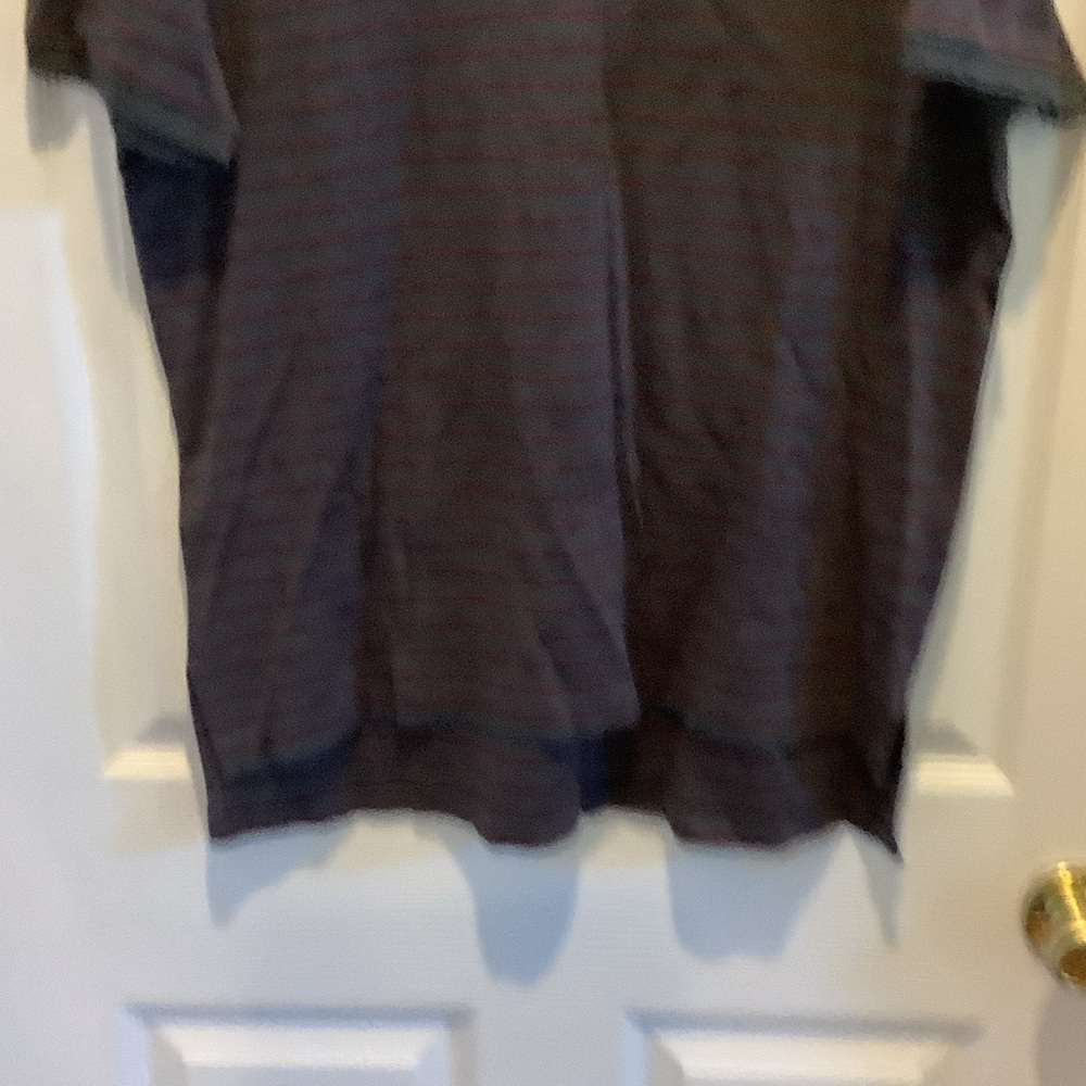 Polo by Ralph Lauren Men's Polo Shirt - Dark Blue and Burgundy - Picture 7 of 9